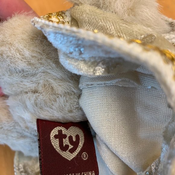 TY Beanie Attic Treasures RARE Gwendolyn Bear 1993 “All That Glitters” Poseable - Picture 8 of 10